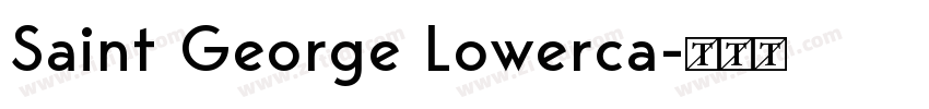 Saint George Lowerca字体转换